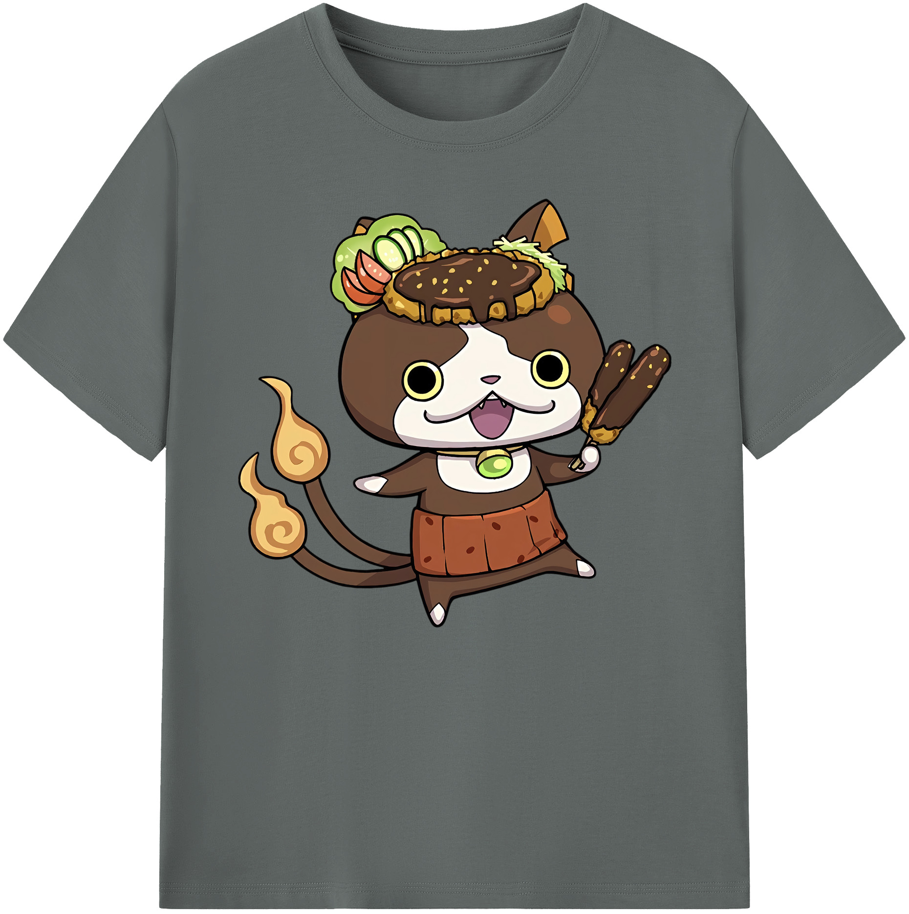 （画像用） 妖怪ウォッチ Yo-kai Watch 綿100％ メンズ半袖Tシャツ｜肌触りやわらか＆通気性
